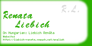 renata liebich business card
